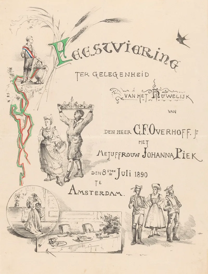 Aankondiging Huwelijksfeest