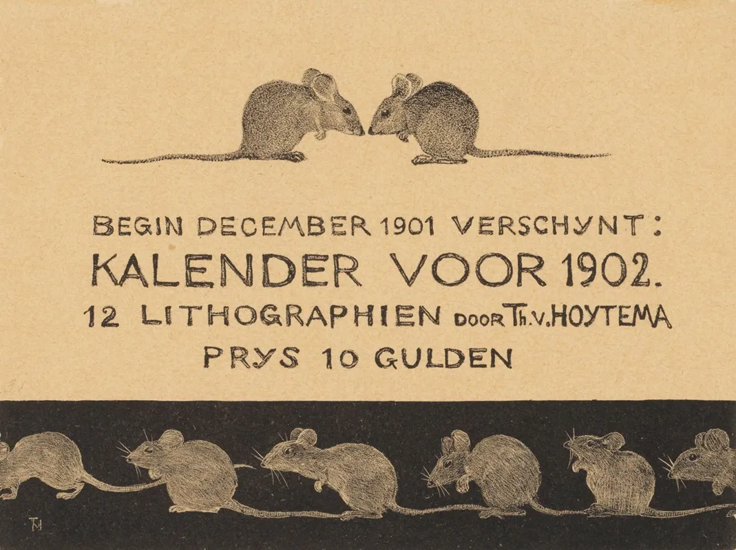 Aankondiging Voor Kalender 1902