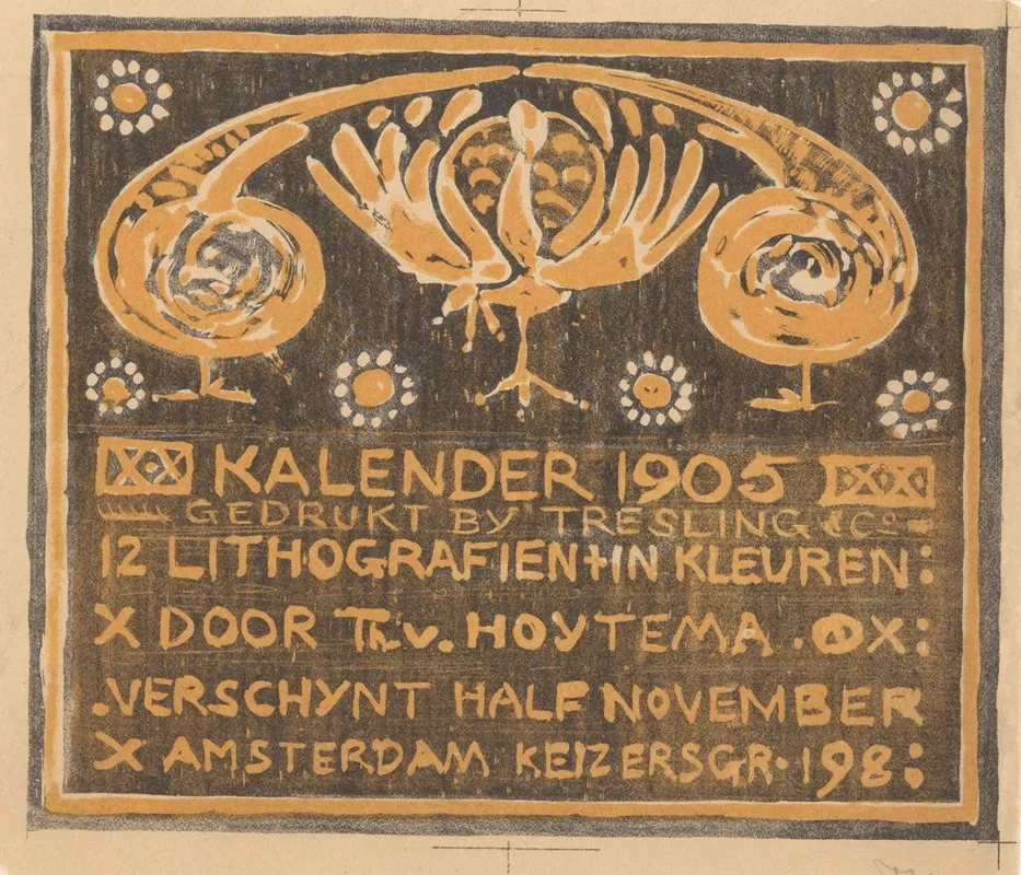 Aankondiging Voor Kalender 1905