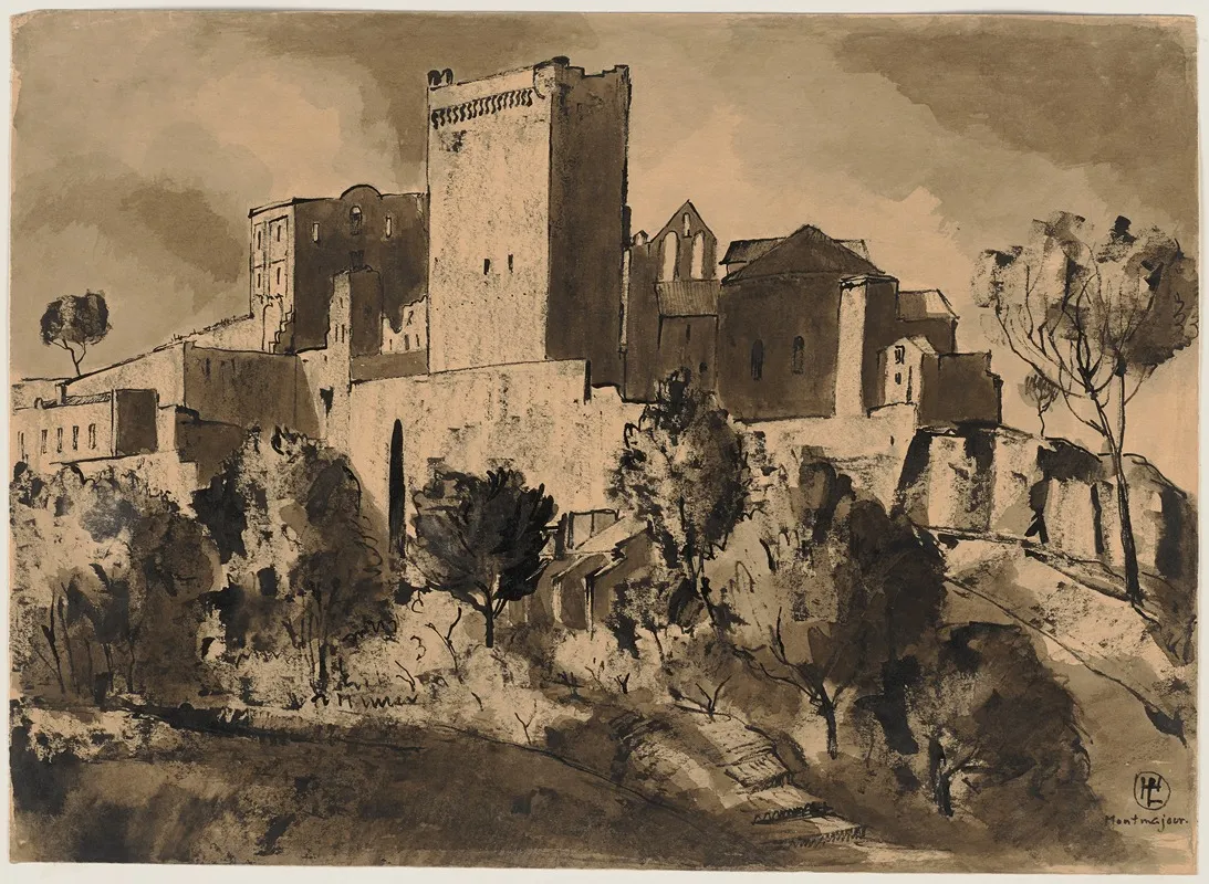 Abbey Montmajour Wall Art by Hermann Lismann - High-Resolution Digital Print