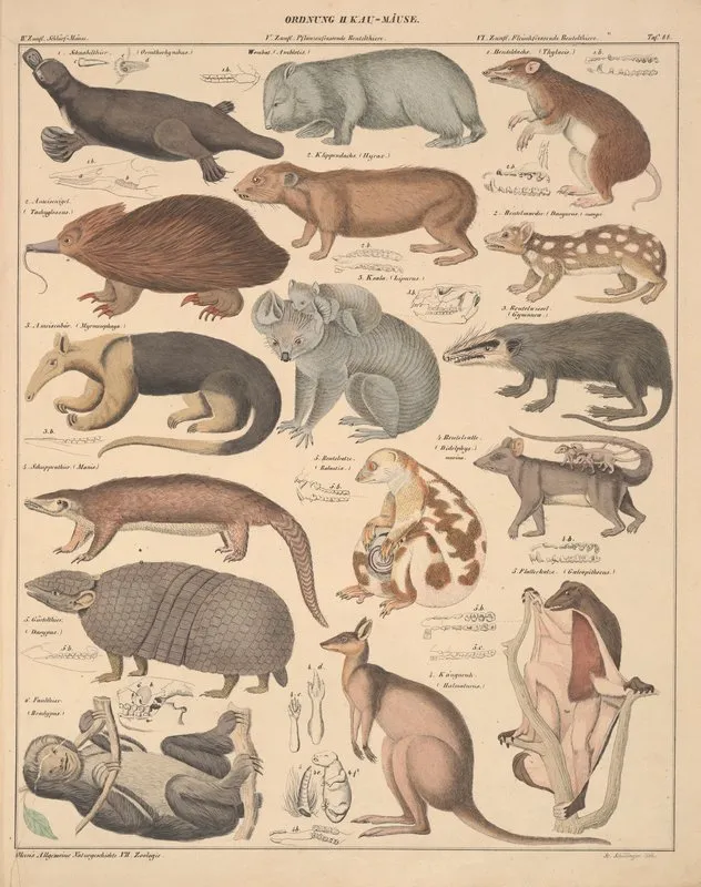 Abbildungen Zu Okens Allgemeiner Naturgeschichte Fur Alle Stande Pl 134 Wall Art by Lorenz Oken - High-Resolution Digital Print