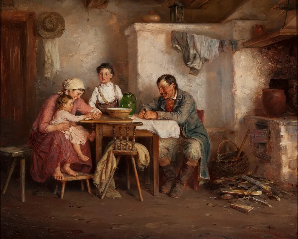 Abc The First Reading Lesson Wall Art by Franciszek Ejsmond - High-Resolution Digital Print