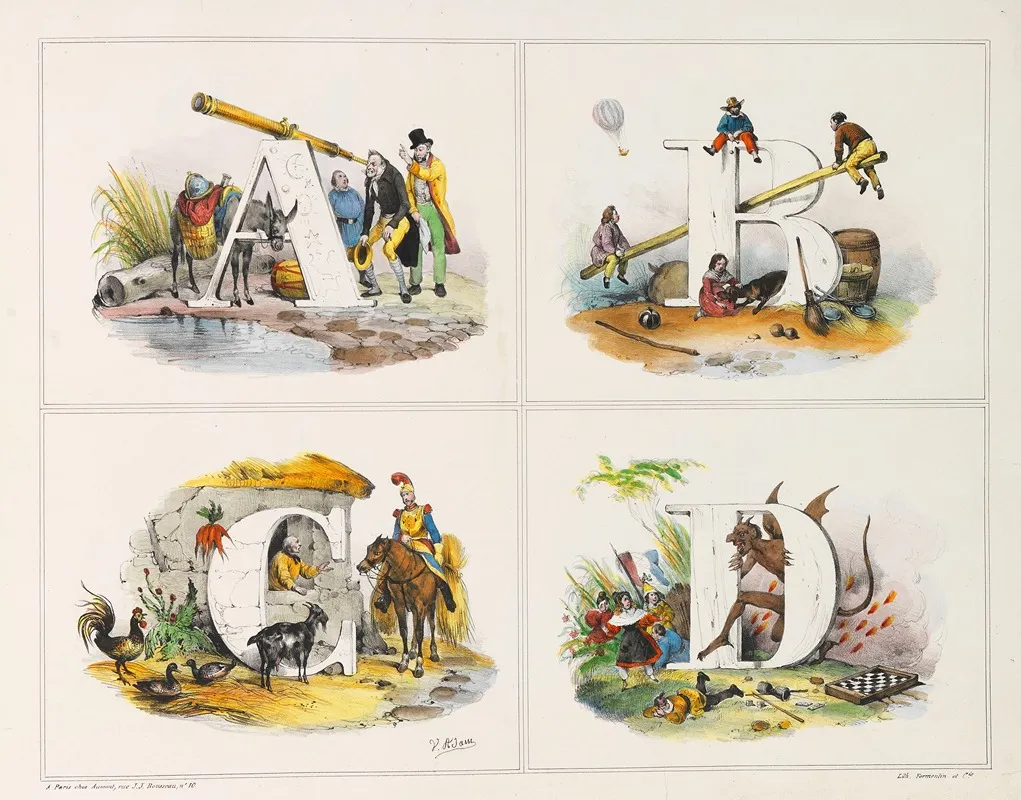 Abcd Wall Art by Victor Adam - High-Resolution Digital Print