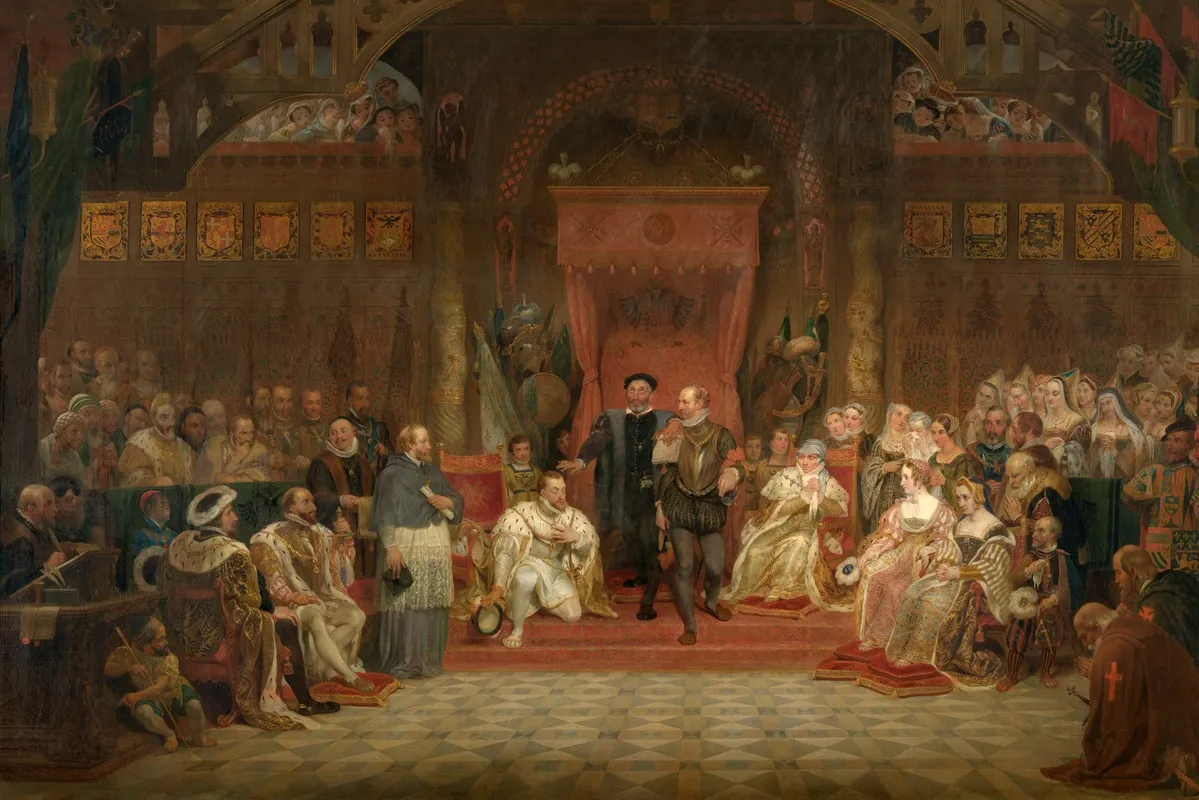 Abdiction Of Charles V 2 Wall Art by Philippe Jacques Van Brée - High-Resolution Digital Print