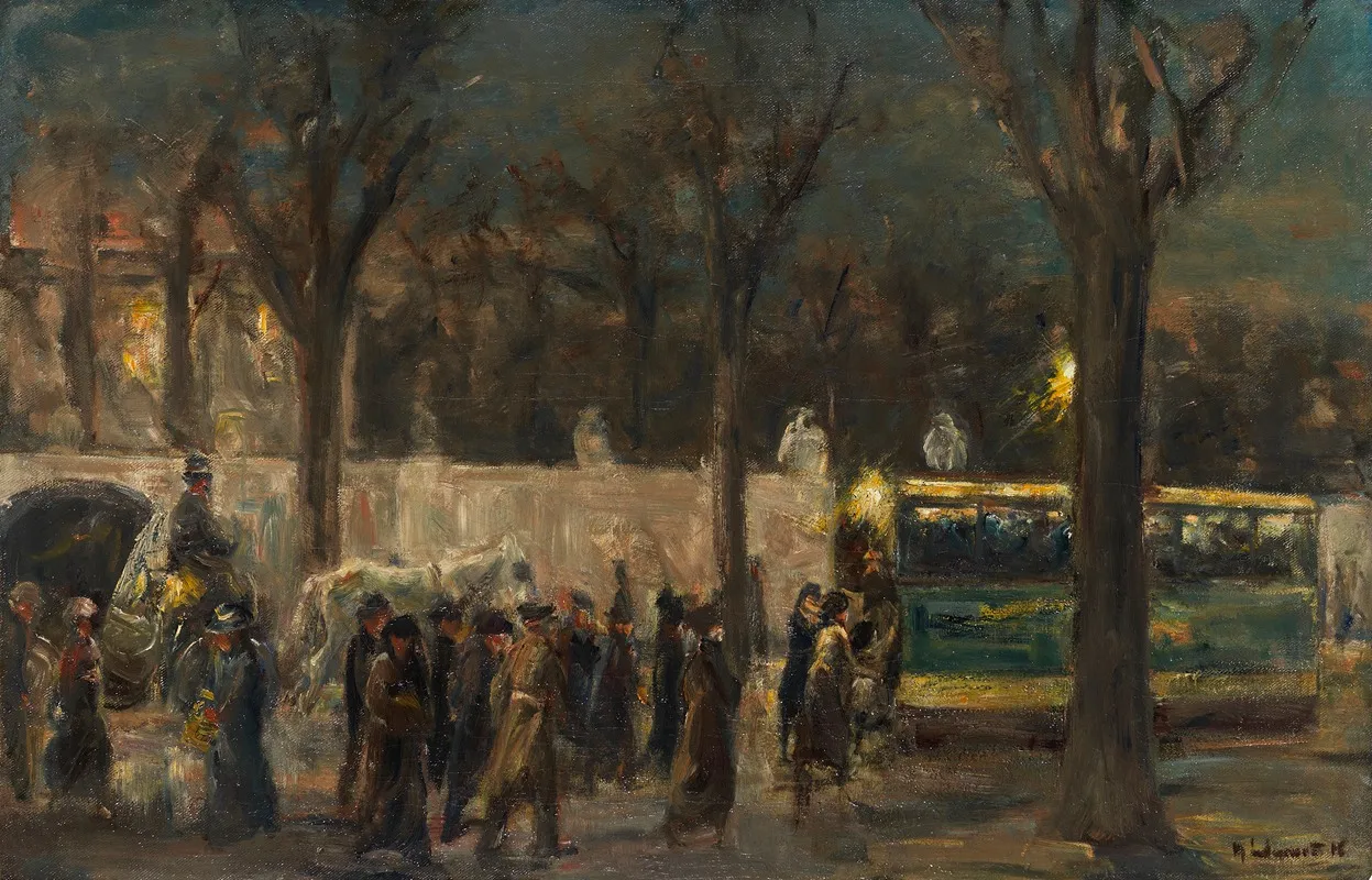 Abend Am Brandenburger Tor