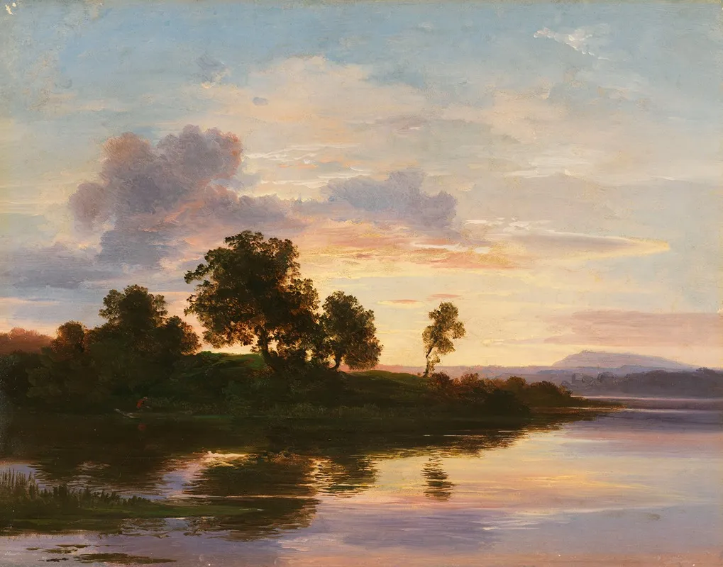 Abendstimmung Am Starnberger See Wall Art by Christian Ernst Morgenstern - High-Resolution Digital Print