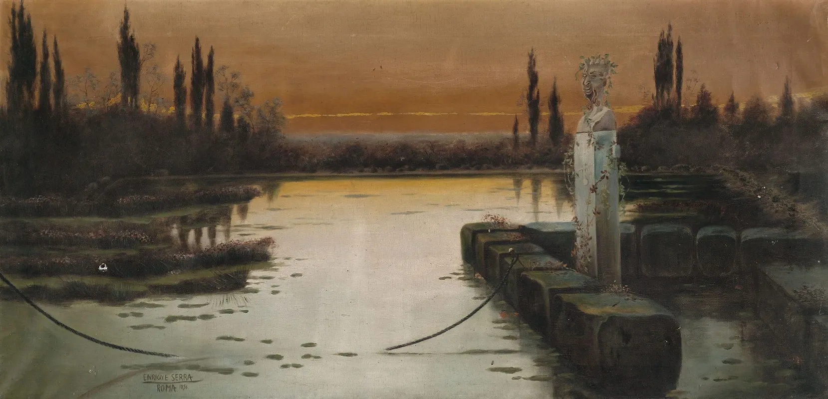 Abendstimmung In Den Pontinischen Sumpfen Wall Art by Enric Serra Auqué - High-Resolution Digital Print
