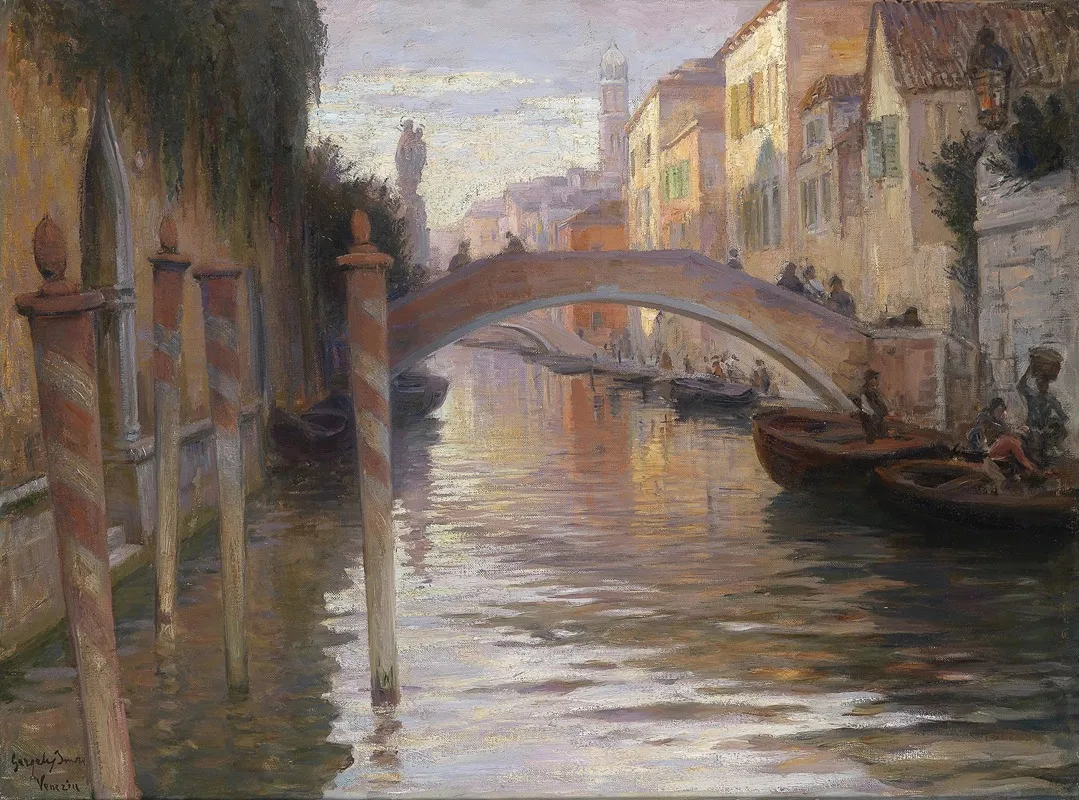 Abendstimmung In Venedig Wall Art by Imre Gergely - High-Resolution Digital Print