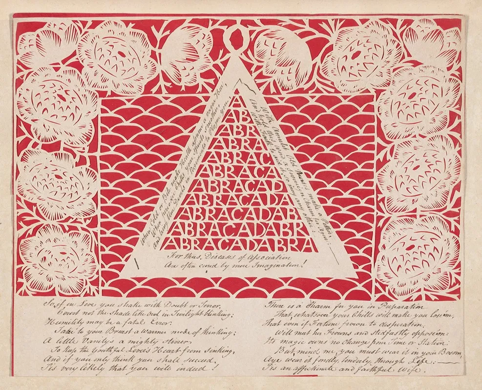 Abracadabra Pyramid Wall Art by Elizabeth Cobbold - High-Resolution Digital Print