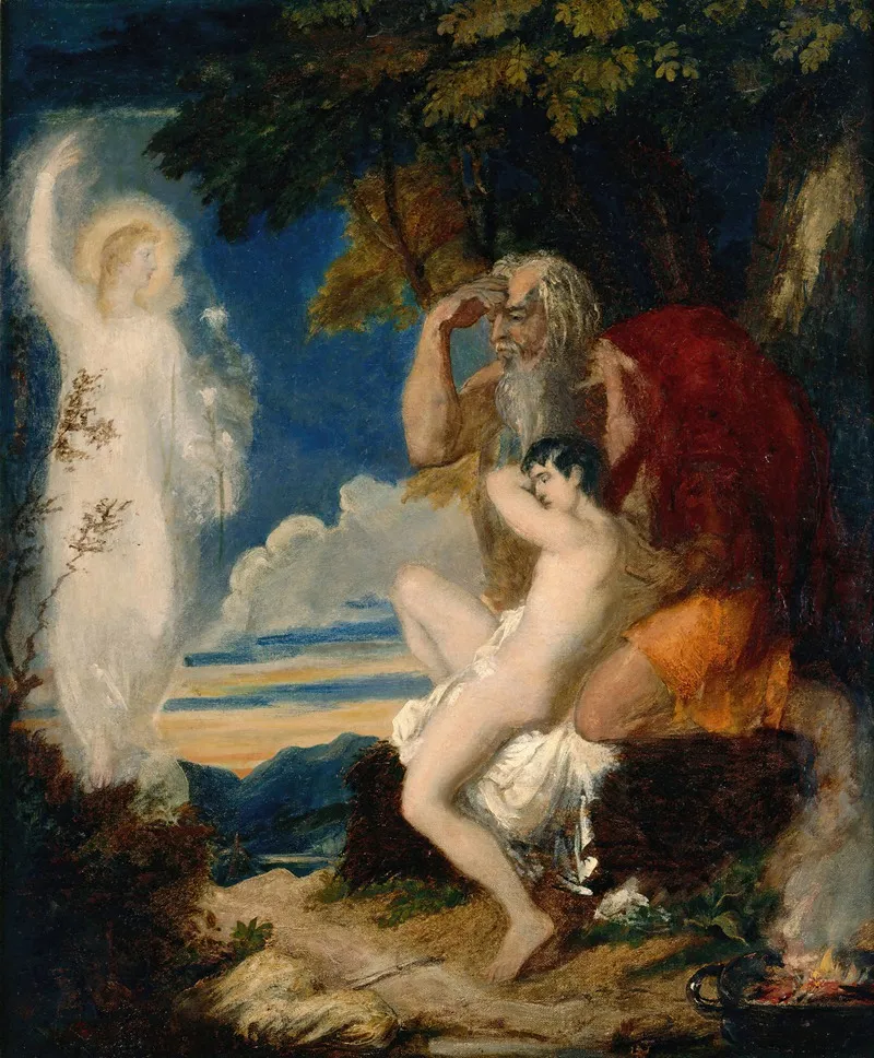 Abraham And Isaac 2 Wall Art by David Scott - High-Resolution Digital Print