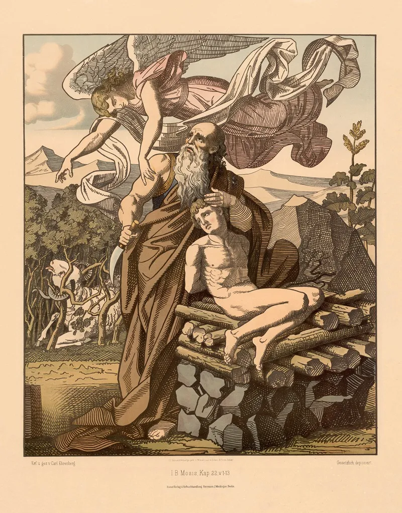 Abraham And Isaac 6 Wall Art by Carl Ehrenberg - High-Resolution Digital Print