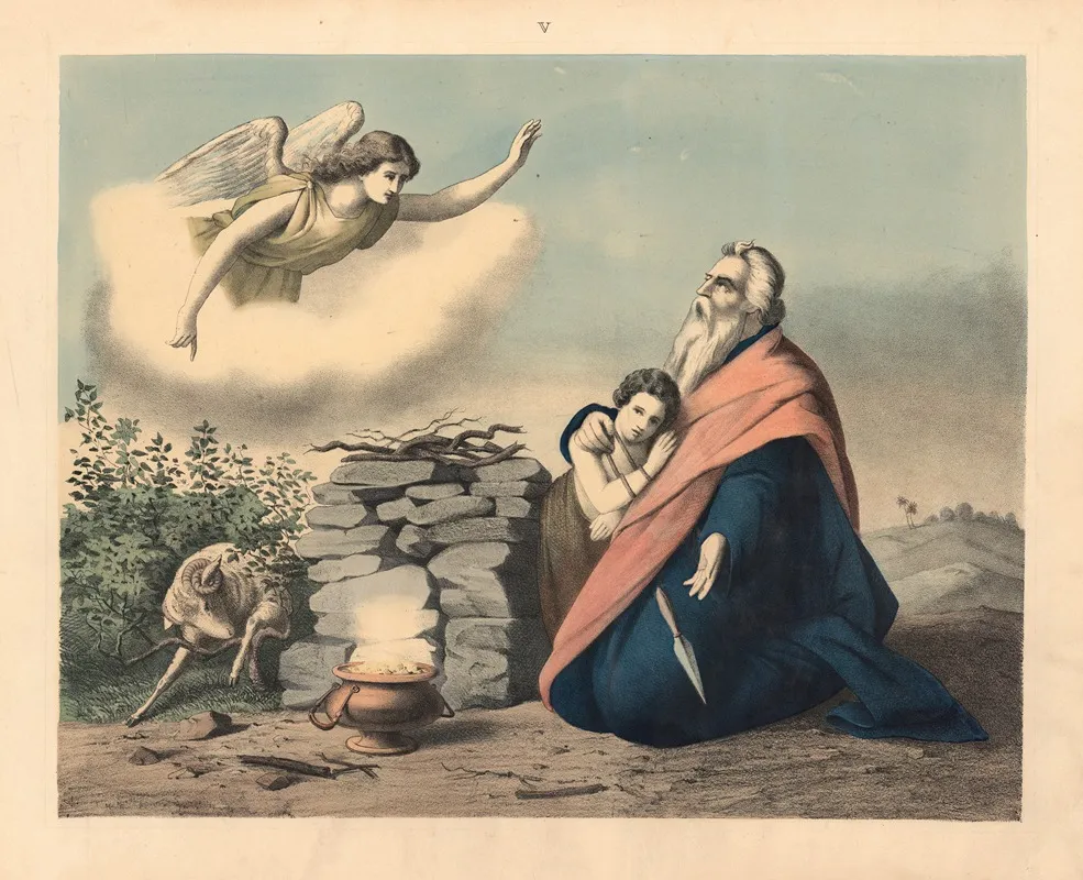 Abraham And Isaac 9 Wall Art by Sandberg - High-Resolution Digital Print
