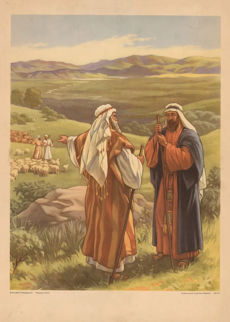 Abraham And Lot Wall Art by Gebhard Fugel - High-Resolution Digital Print