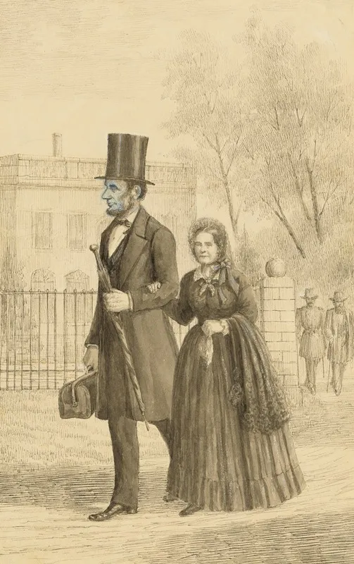 Abraham And Mary Todd Lincoln Wall Art by Pierre Morand - High-Resolution Digital Print