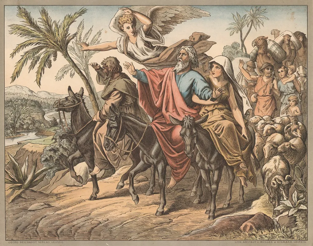 Abraham Arrives In The Promised Land 2 Wall Art by Wangemann - High-Resolution Digital Print