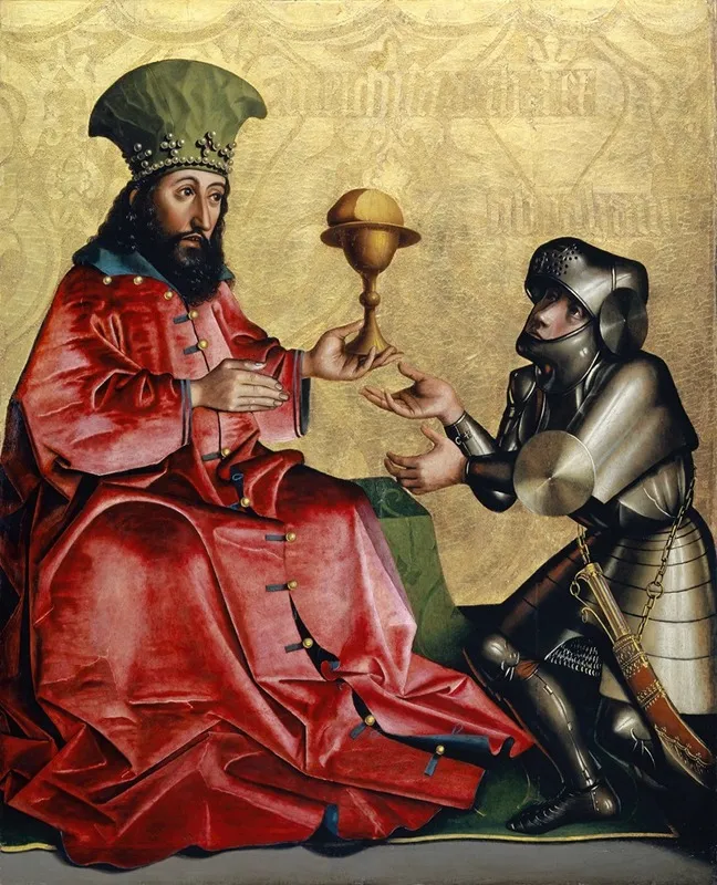 Abraham Before Melchizedek Wall Art by Konrad Witz - High-Resolution Digital Print