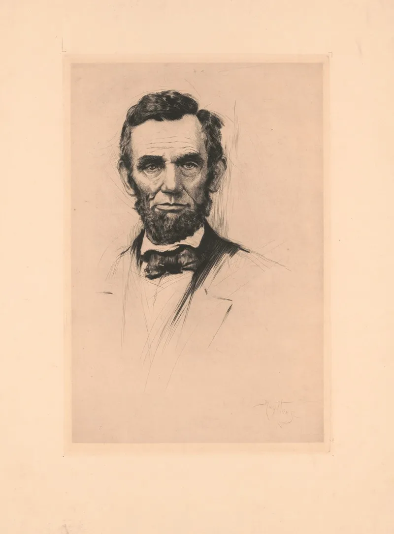 Abraham Lincoln 40 Wall Art by Josef Pierre Nuyttens - High-Resolution Digital Print