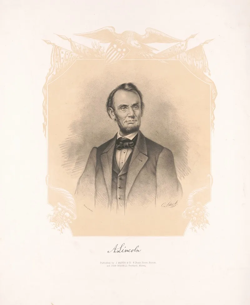Abraham Lincoln 44 Wall Art by Mayer, J. &amp; Co - High-Resolution Digital Print
