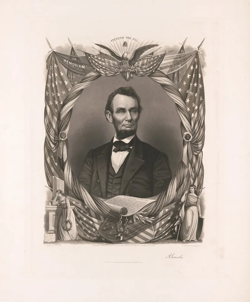Abraham Lincoln 46 Wall Art by Perine (G.E.) &amp; Co - High-Resolution Digital Print