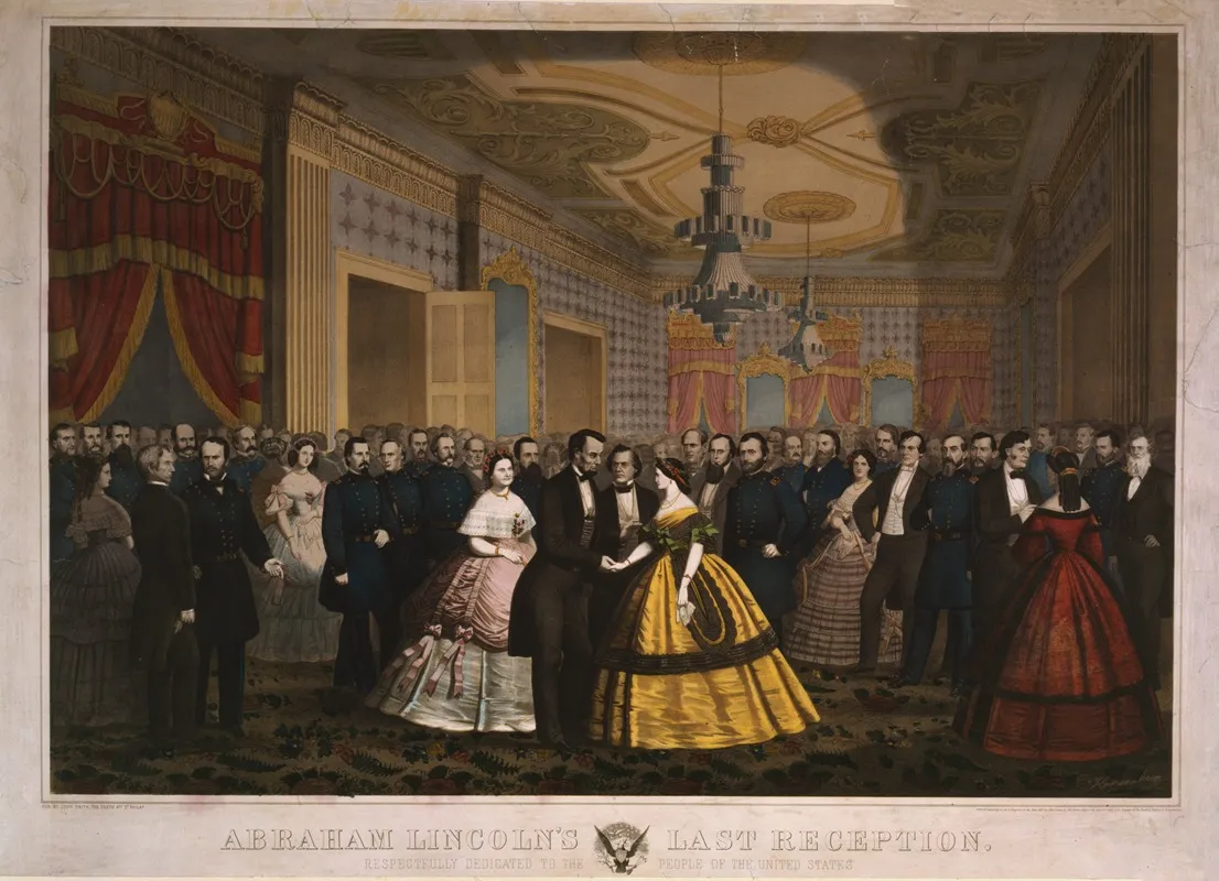 Abraham Lincolns Last Reception Wall Art by Anton Hohenstein - High-Resolution Digital Print