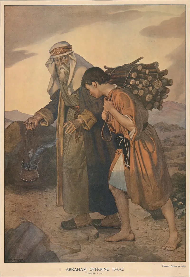 Abraham Offering Isaac Wall Art by Charles David Ward - High-Resolution Digital Print