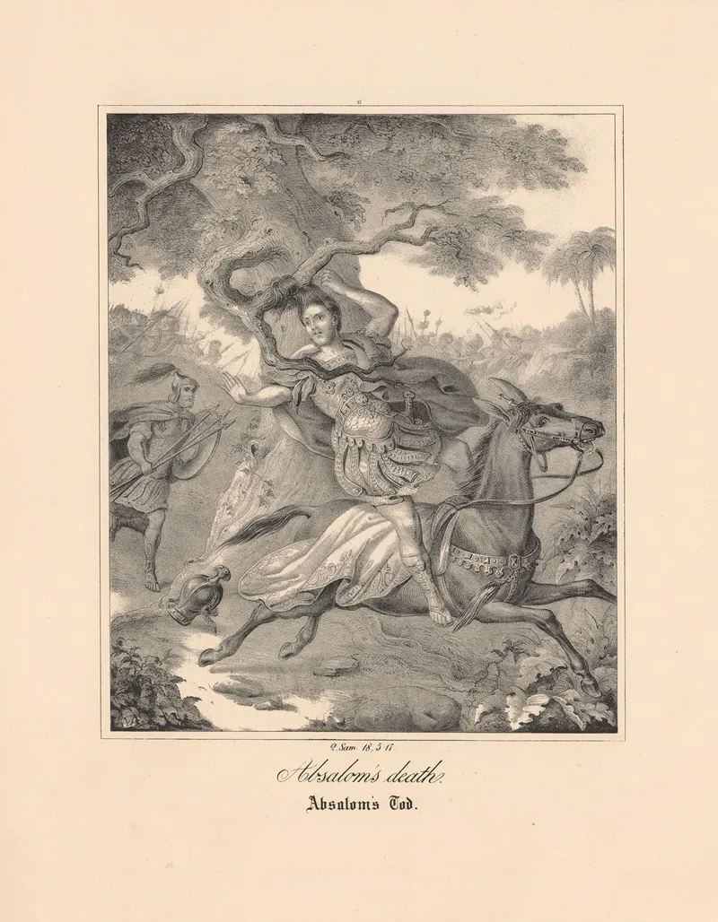 Absaloms Death 2 Wall Art by Johann Baptist Sonderland - High-Resolution Digital Print