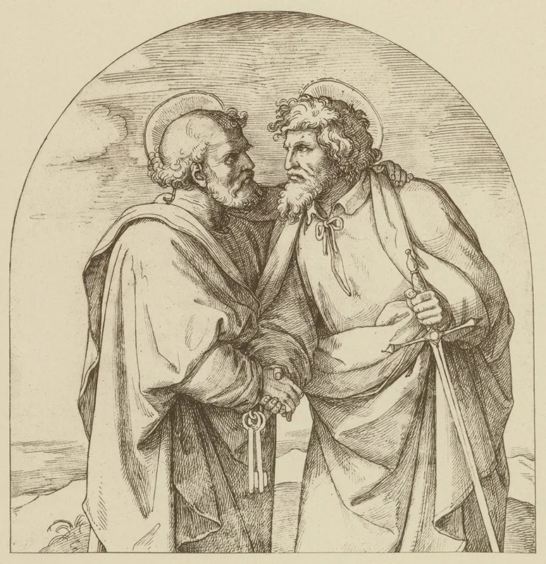 Abschied Der Apostel Petrus Und Paulus