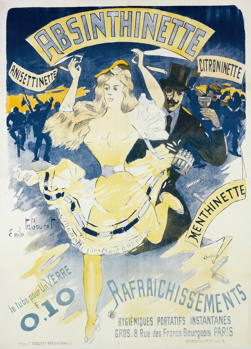 Absinthinette 2 Wall Art by Benjamin Rabier - High-Resolution Digital Print