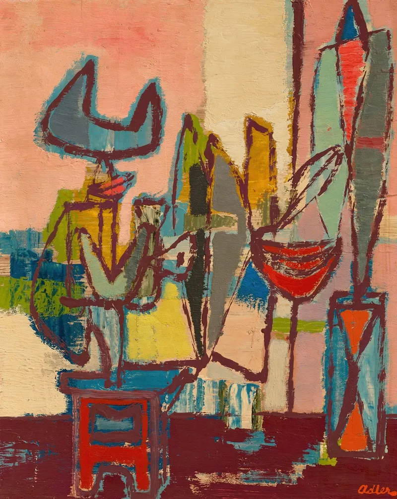 Abstract Composition 2 Wall Art by Jankel Adler - High-Resolution Digital Print