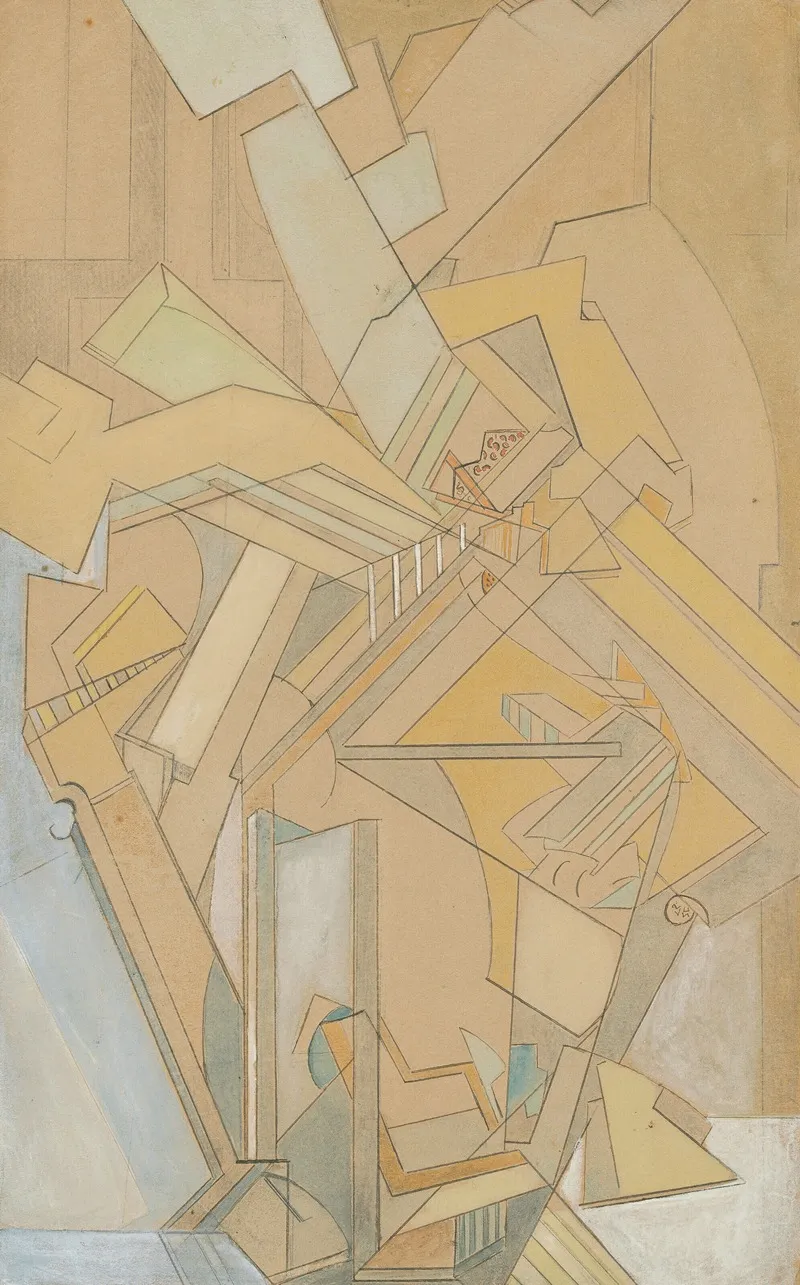 Abstract Composition 7 Wall Art by Lawrence Atkinson - High-Resolution Digital Print