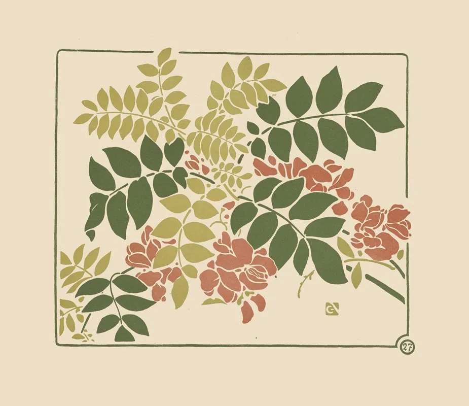 Abstract Design Based On Flowering Plants
