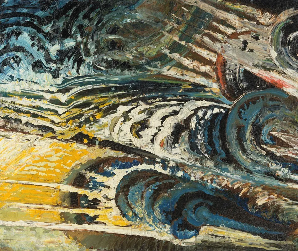 Abstract Futurist Composition