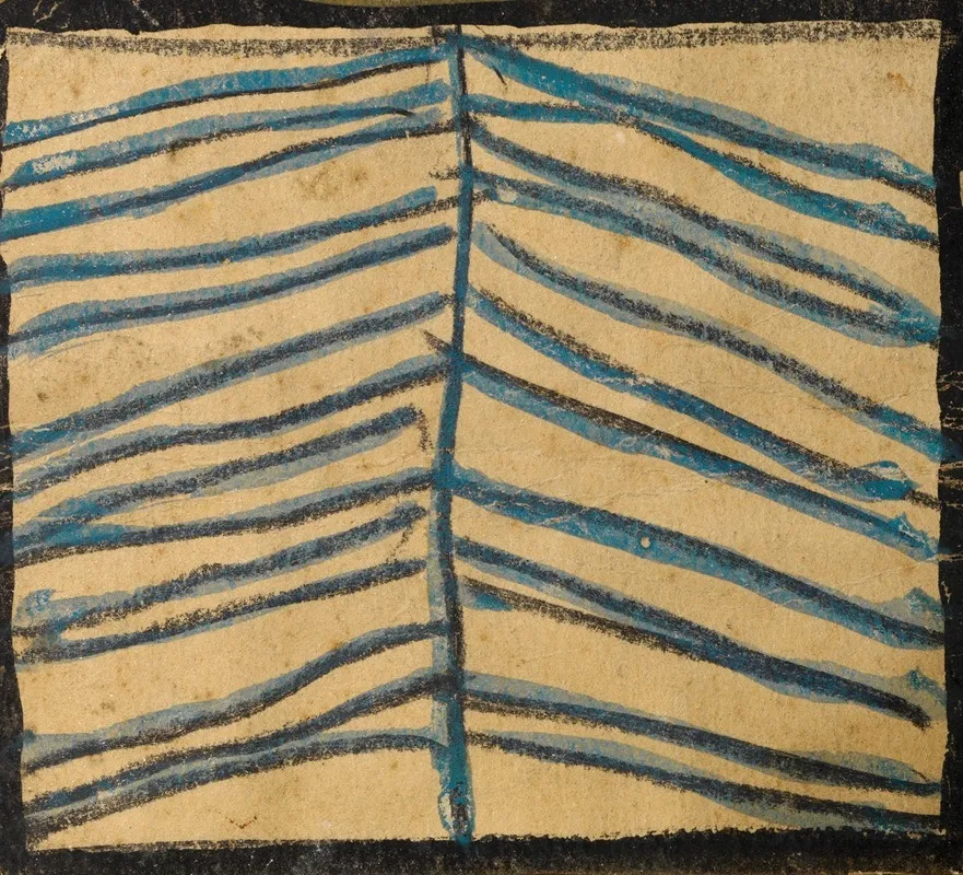Abstrahierter Nadelbaum