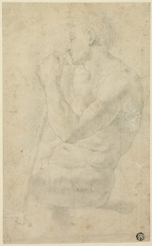 Academic Male Nude Wall Art by Circle of Agnolo Bronzino - High-Resolution Digital Print