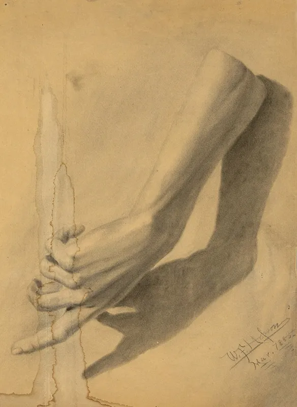 Academic Study 2 Wall Art by William Fowler Hopson - High-Resolution Digital Print