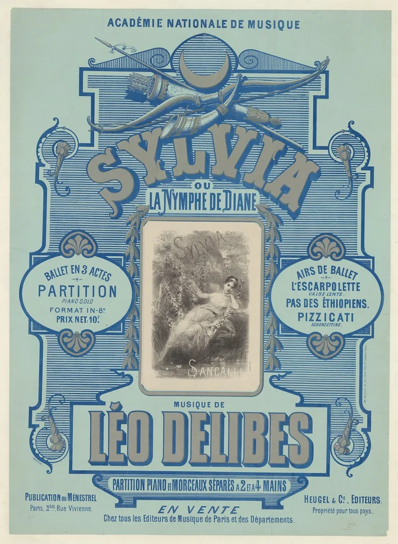 Academie Nationale De Musique Sylvia Ou La Nymphe De Diane Wall Art by Antonin-Marie Chatinière - High-Resolution Digital Print