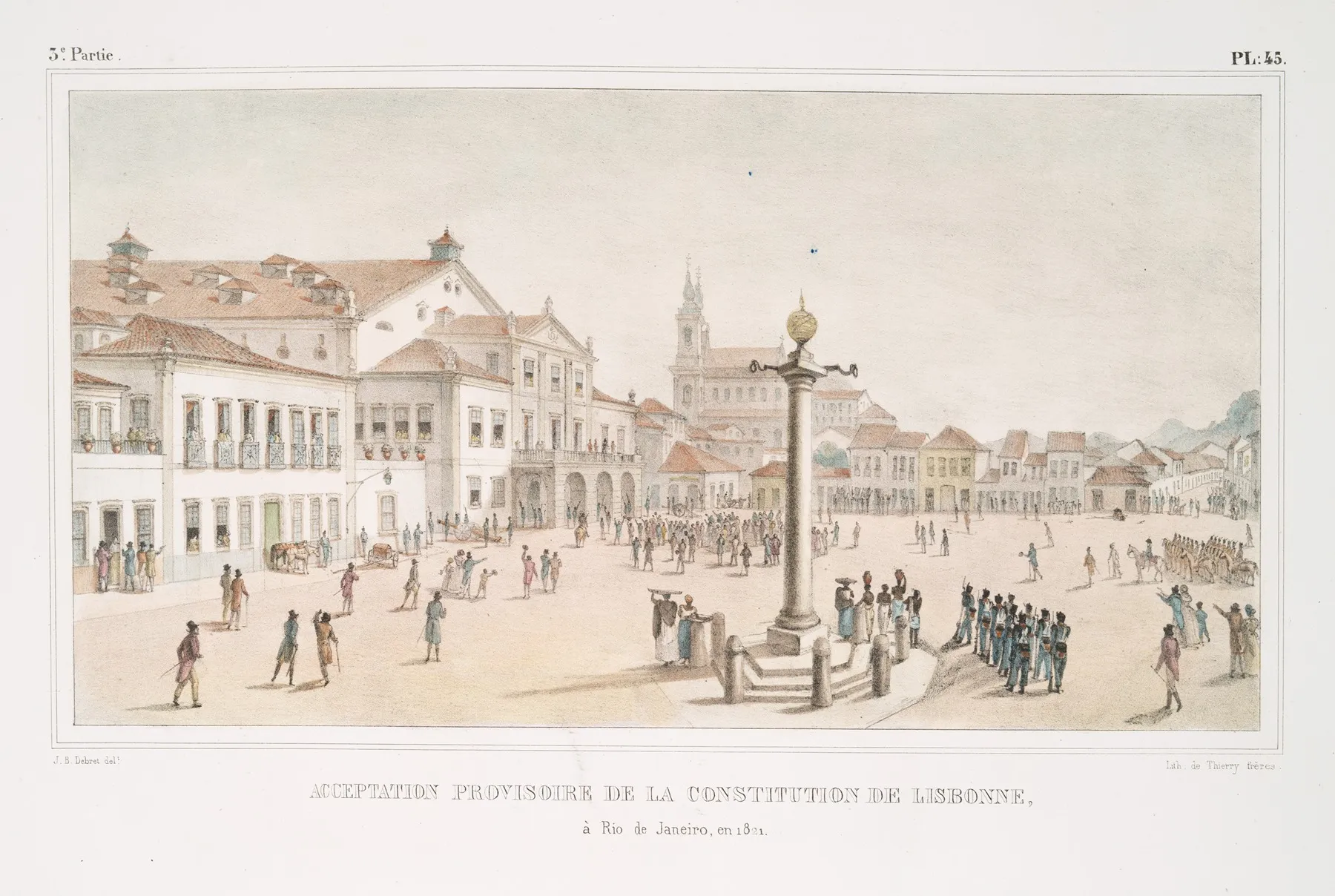 Acceptation Provisoire De La Constitution De Lisbonne A Rio De Janeiro En 1821