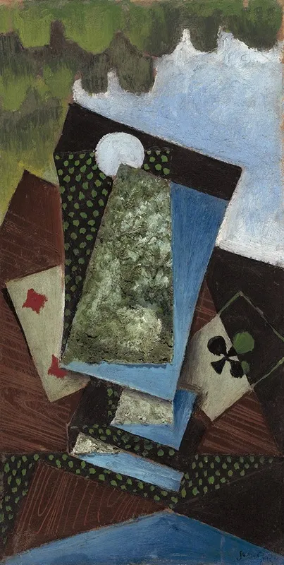 Ace Of Clubs And Four Of Diamonds Wall Art by Juan Gris - High-Resolution Digital Print