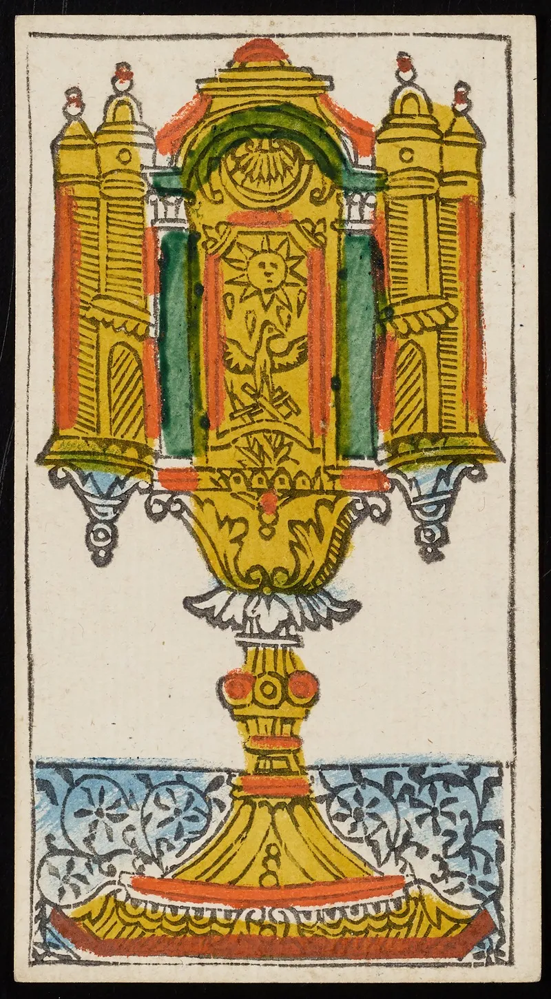Ace Of Cups Wall Art by Claude Burdel - High-Resolution Digital Print