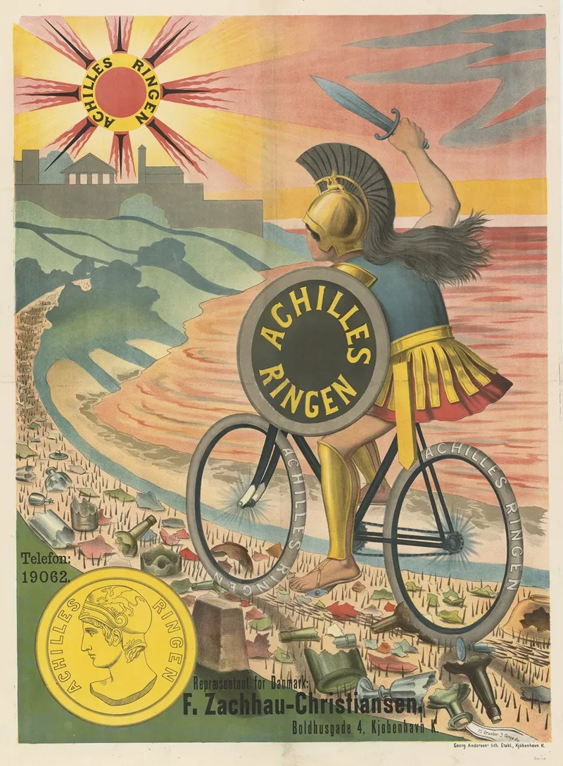 Achilles Ringen Wall Art by Frederik Georg Andersen - High-Resolution Digital Print