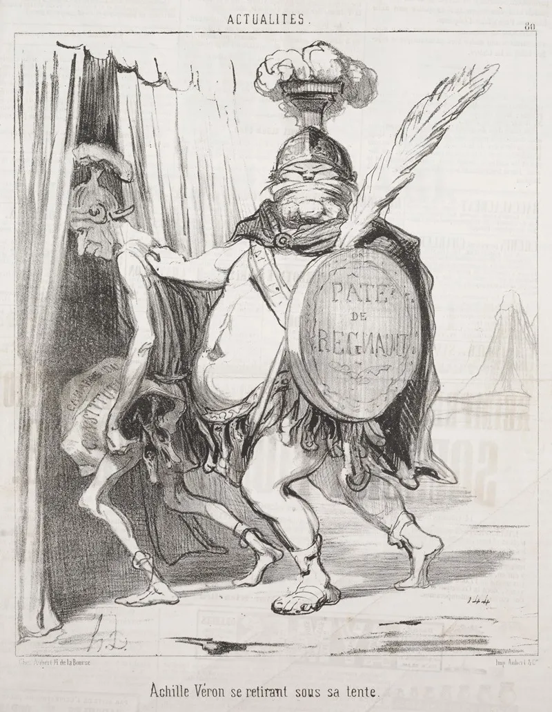 Achilles Veron Withdrawing Into His Tent