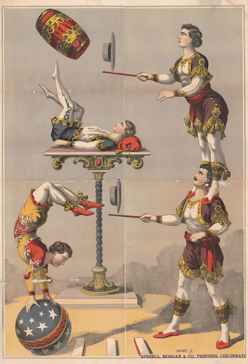 Acrobatic Act 2 Wall Art by J.W. Hart - High-Resolution Digital Print