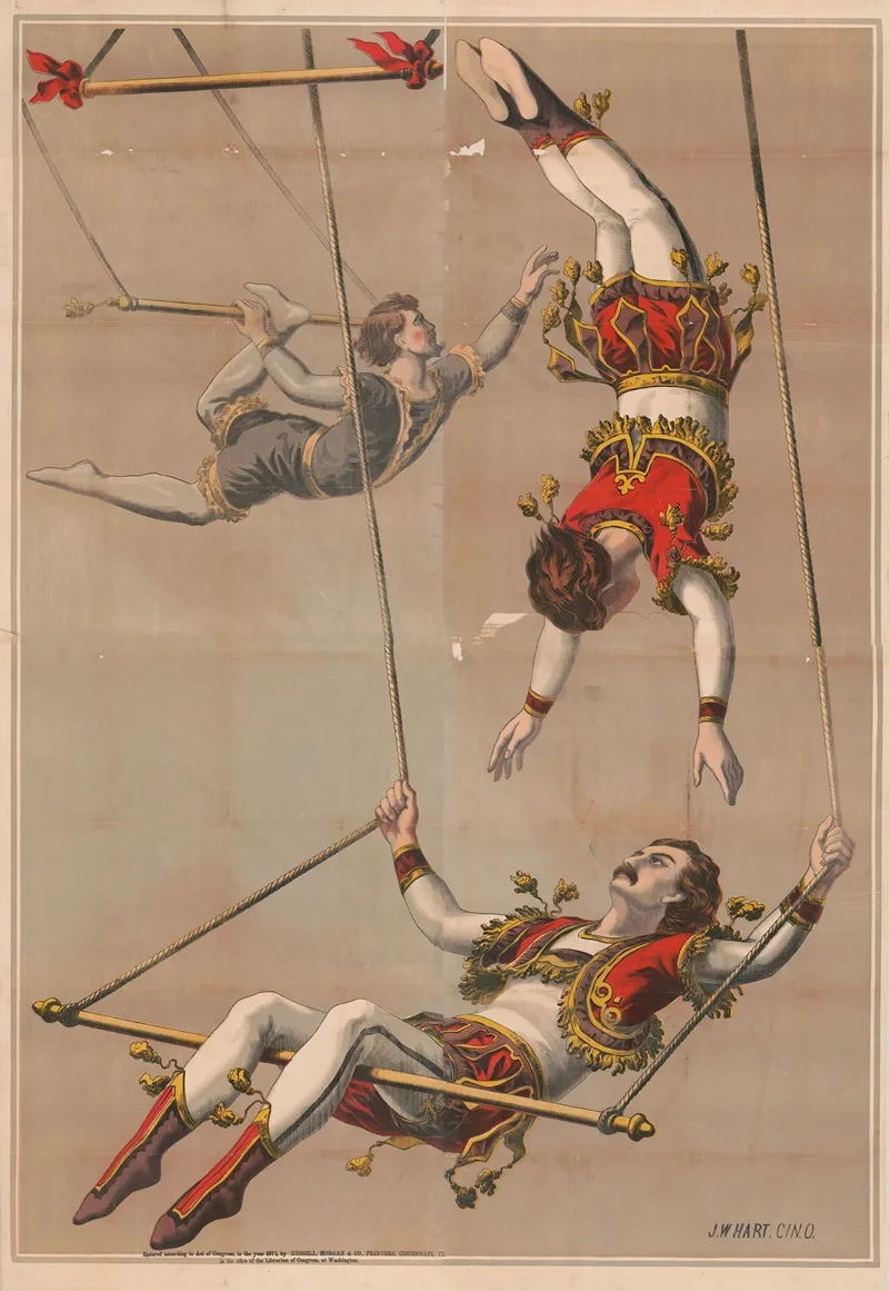 Acrobatic Act 3 Wall Art by J.W. Hart - High-Resolution Digital Print