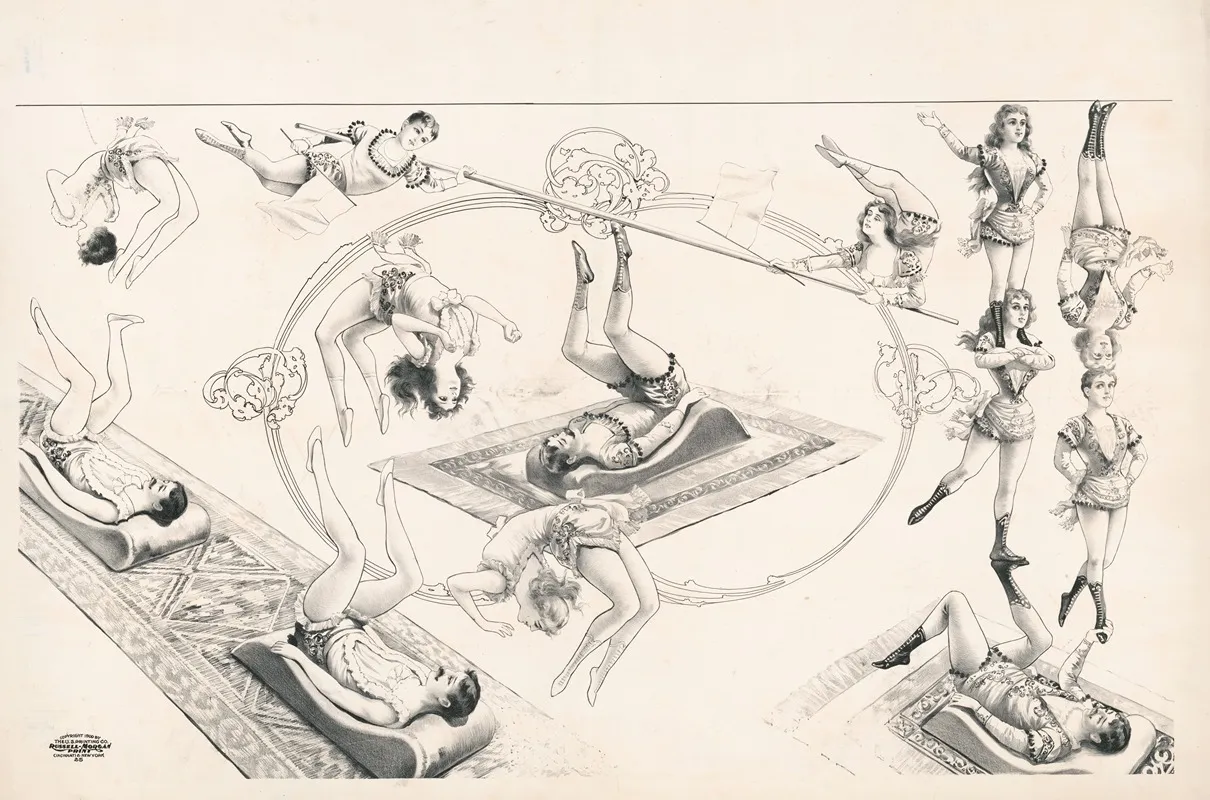 Acrobats 4 Wall Art by Russell, Morgan &amp; Co. - High-Resolution Digital Print