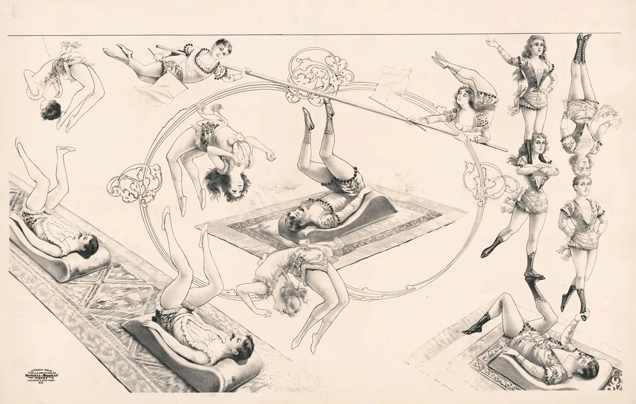 Acrobats 7 Wall Art by Russell, Morgan &amp; Co. - High-Resolution Digital Print