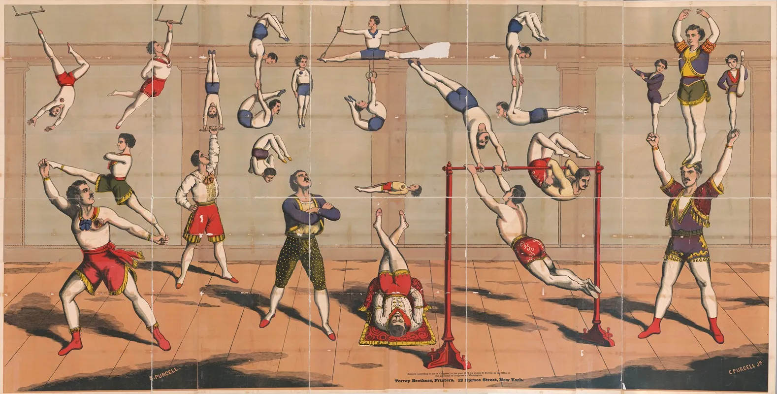 Acrobats 8 Wall Art by Torrey Brothers - High-Resolution Digital Print
