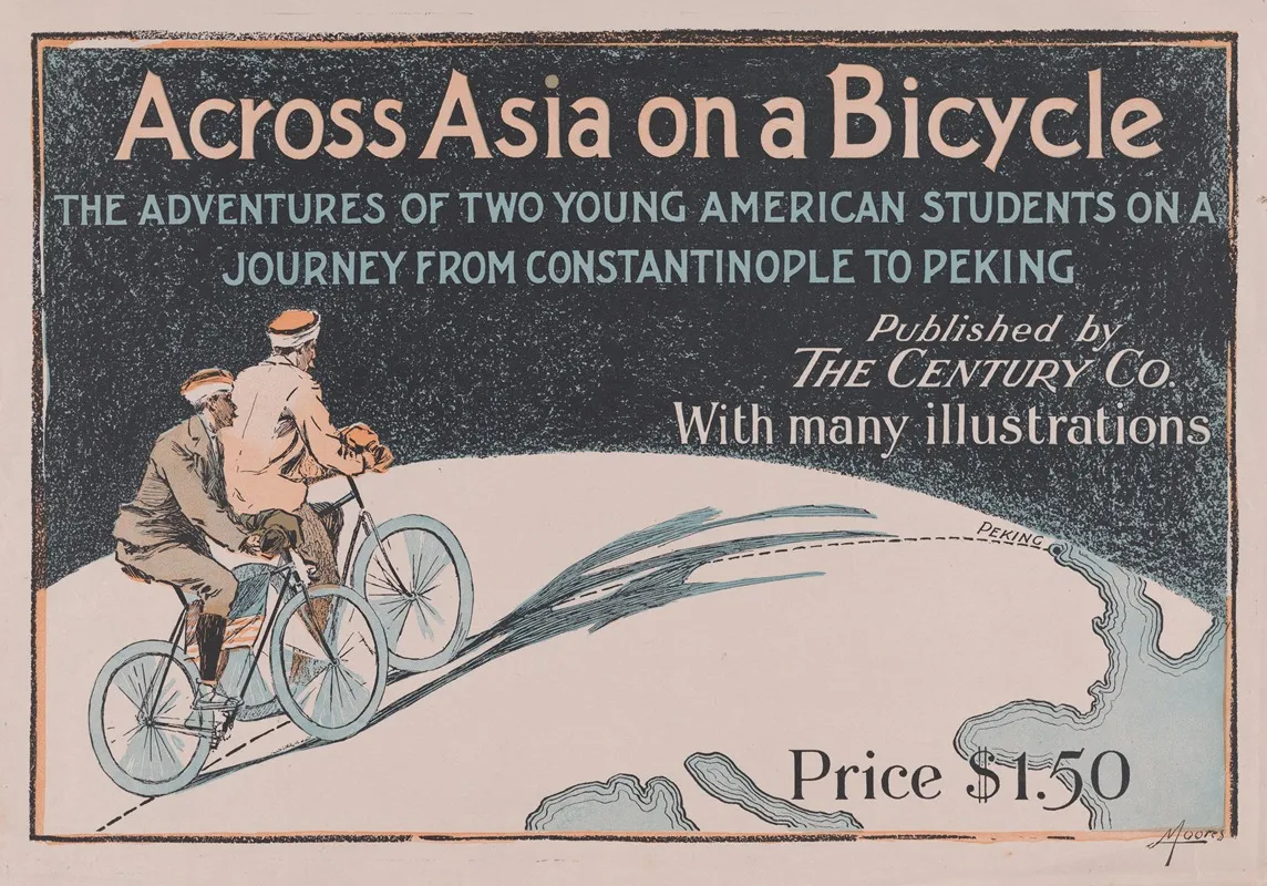 Across Asia On A Bicycle The Adventures Of Two Young American Students On A Journey From Constantinople To Peking Wall Art by Albert J. Moores - High-Resolution Digital Print