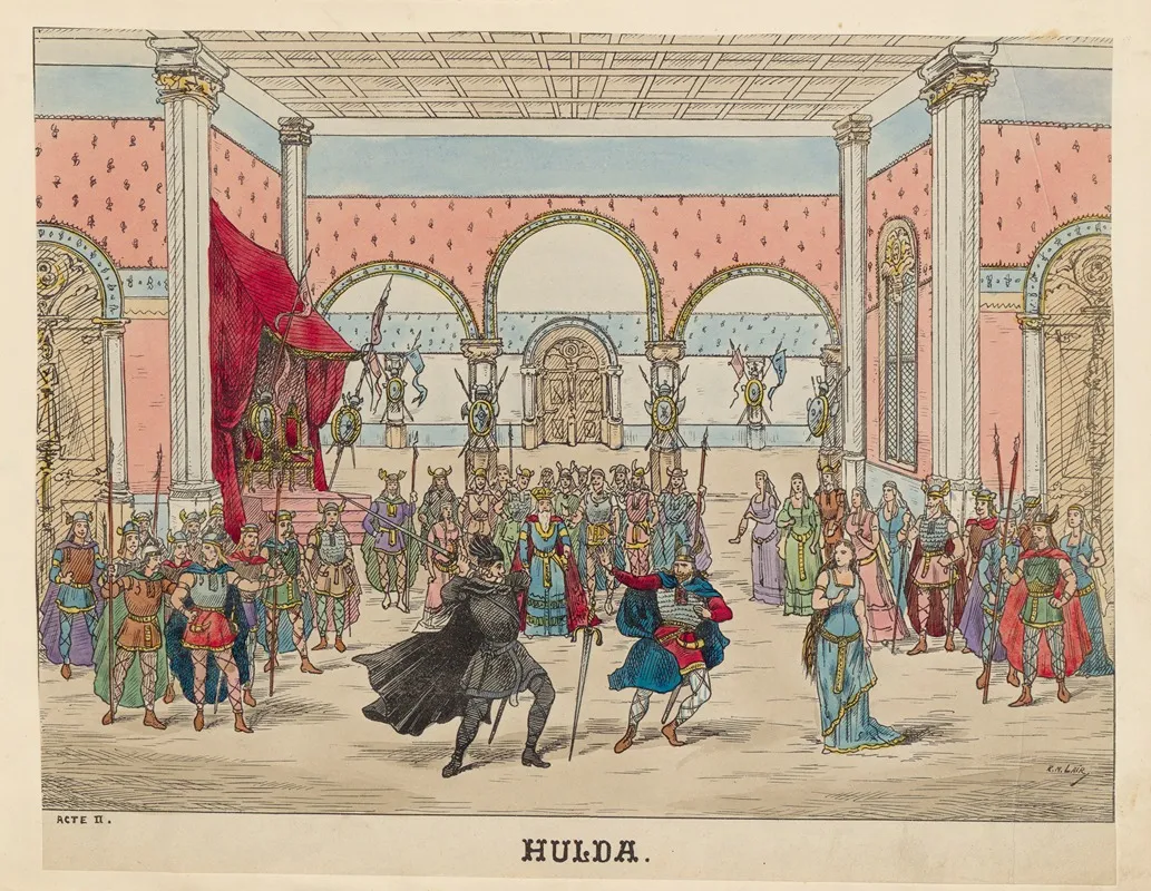 Acte Ii Hulda Wall Art by R. M. Lair - High-Resolution Digital Print