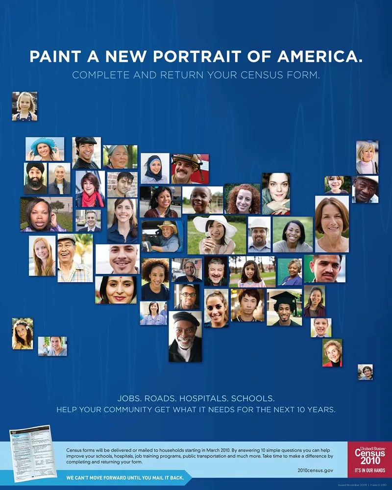Action Poster by Bureau of the Census - High-Resolution Digital Print