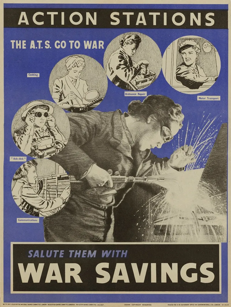 Action Stations Salute Them With War Savings